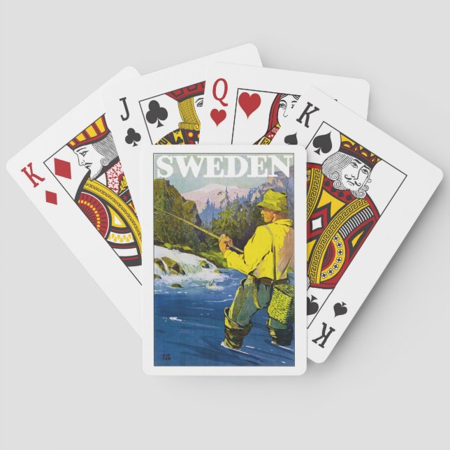 Schwedischer Fischer Spielkarten (Rückseite)