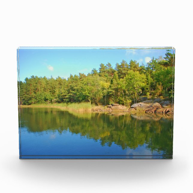 Schwedischer Fjord Fotoblock (Vorderseite)