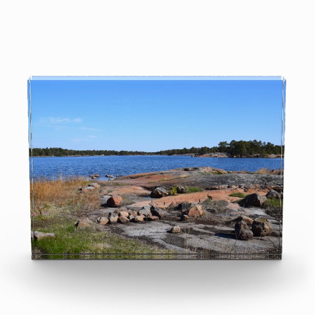 Schwedischer Fjord Fotoblock (Vorderseite)