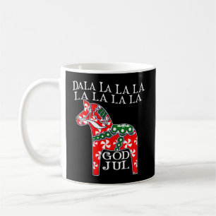 Schwedischer Gott Jul Dala Horse Dalahost Kaffeetasse