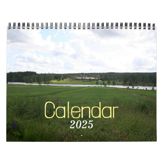 Schwedischer Landschaftskalender 2025 Kalender (Titelbild)