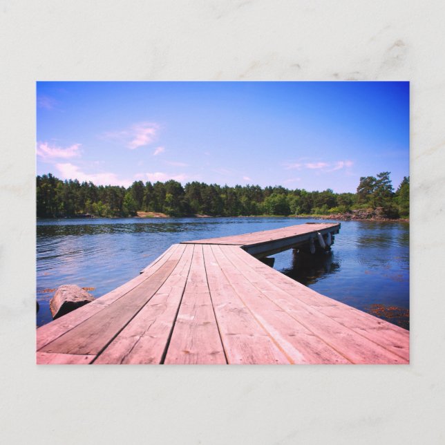 Schwedischer Landskap, Foto Postkarte (Vorderseite)