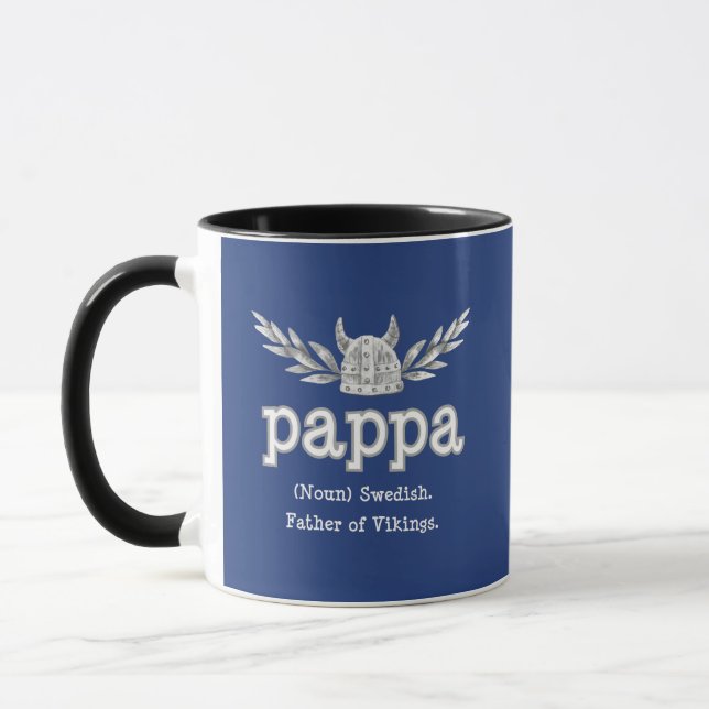 Schwedischer Pappa (Vater) Fun Zitat: Vater der Wi Tasse (Links)