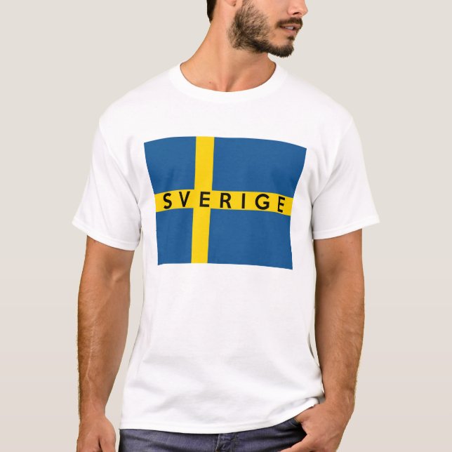schwedischer Textname des Schweden sverige T-Shirt (Vorderseite)