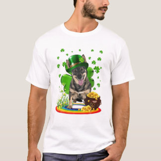 Schwedischer Vallhund St Patricks Day T-Shirt