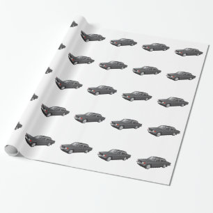 Schwedischer Wagen aus den späten 60er Jahren (sch Geschenkpapier