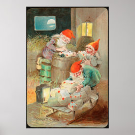 Schwedischer Weihnachtsmann (von Jenny Nyström) Poster