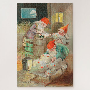 Schwedischer Weihnachtsmann (von Jenny Nyström) Puzzle