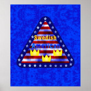 Schwedisches amerikanisches Plakat