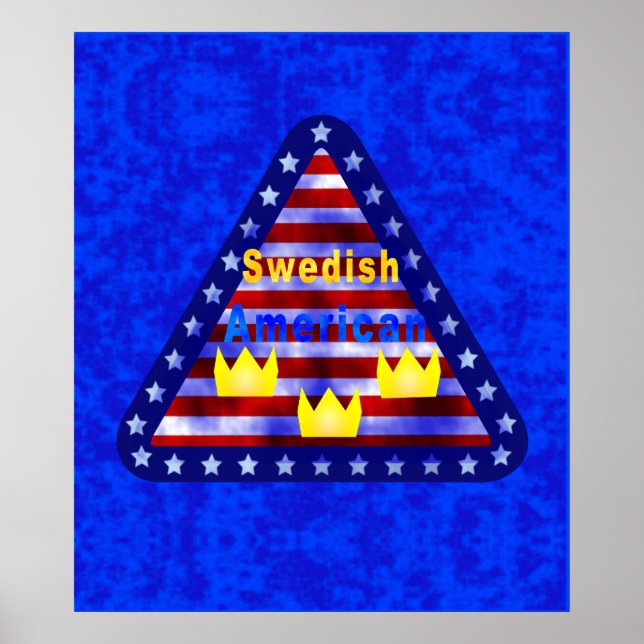 Schwedisches amerikanisches Poster (Vorne)