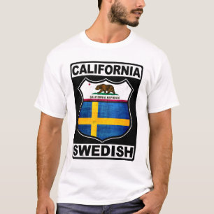 Schwedisches amerikanisches T-Shirt Kaliforniens