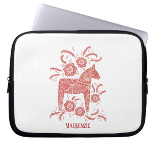Schwedisches Dala Horse Personalisiert Laptopschutzhülle