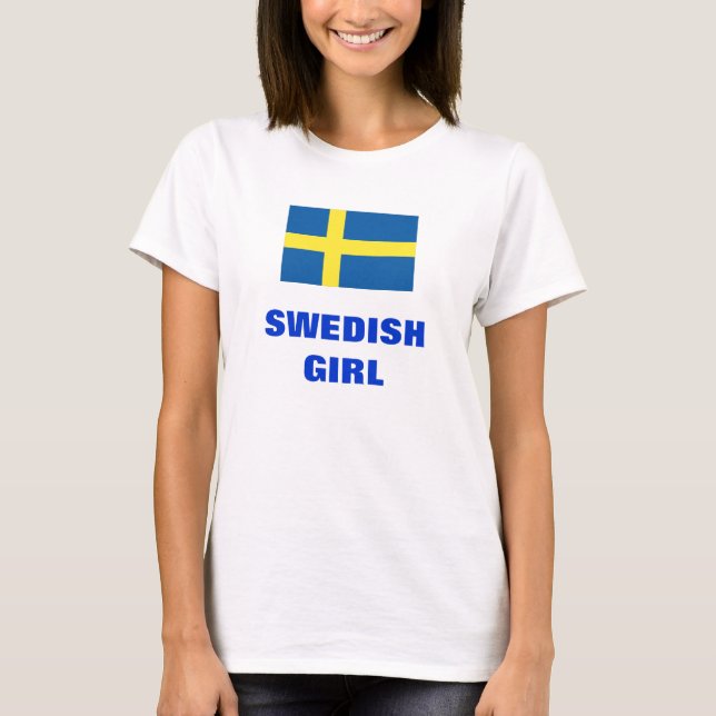 SCHWEDISCHES MÄDCHEN T-Shirt (Vorderseite)