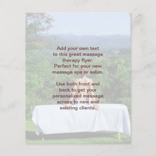 Schwedisches Massage-Foto Flyer