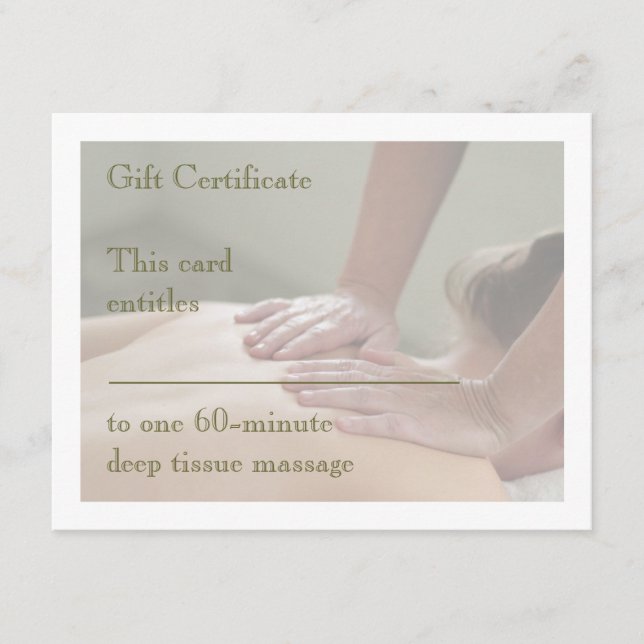 Schwedisches Massage-Foto - Zurück - Geschenkgutsc (Vorderseite)