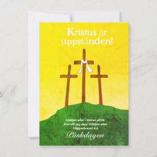 Schwedisches Osterreligiöses Christlich Feiertagskarte