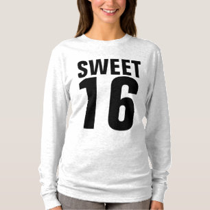 SCHWEET 16 SECHZEHN GIRLS BIRTHTAGE T - SHIRT