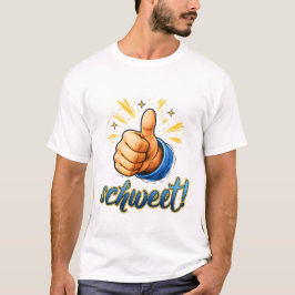 Schweet! Daumen hoch Positive Bestätigungs-Kunst. T-Shirt