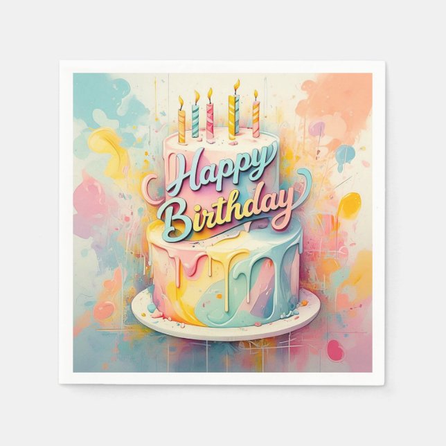 " SCHWEET FEIERN " SERVIETTE (Vorderseite)