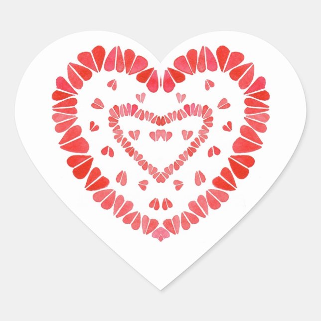 SCHWEET HEARS Herz Stickers (Vorderseite)