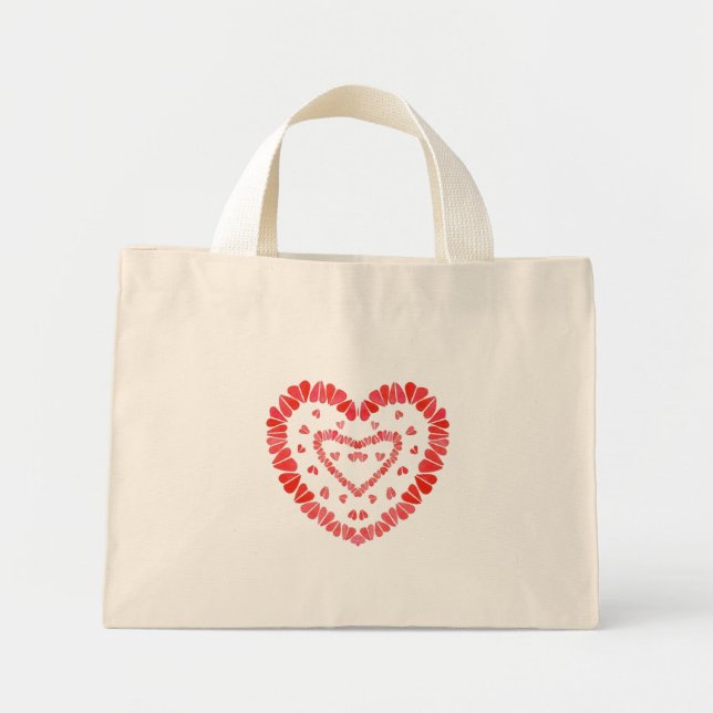 SCHWEET HEARTS Tiny Tote Bag Mini Stoffbeutel (Vorne)