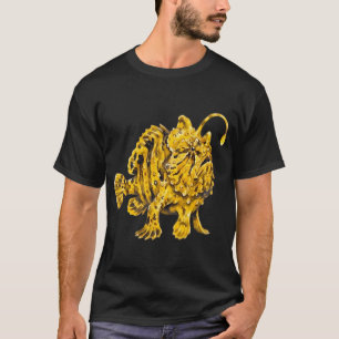 Schwefelgelber gestreifter Froschfisch Wasserfarbe T-Shirt