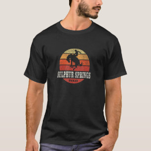 Schwefelquellen TX Vintager Western Retro T-Shirt