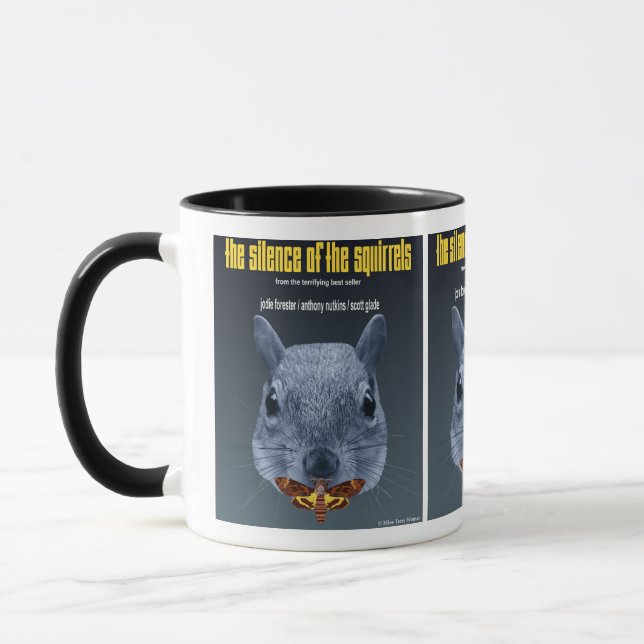 Schweigen der Eichhörnchen - eine Parodie Tasse (Links)