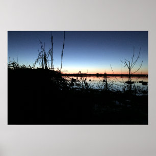 Schweigen in der Arkansas-Ente Blind Poster