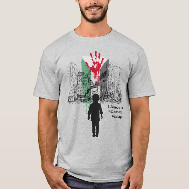 Schweigen ist ein gewaltiger Schaden - Solidarität T-Shirt (Vorderseite)