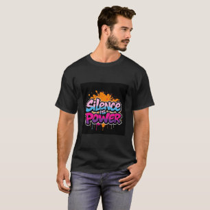 Schweigen ist Macht Luxus Statement T-Shirt Ru