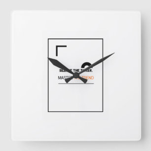 Schweigen Sie die Ticker Square Wanduhr für Anlege