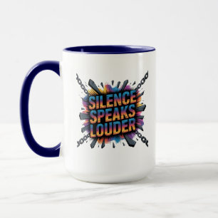 Schweigen spricht lauter tasse
