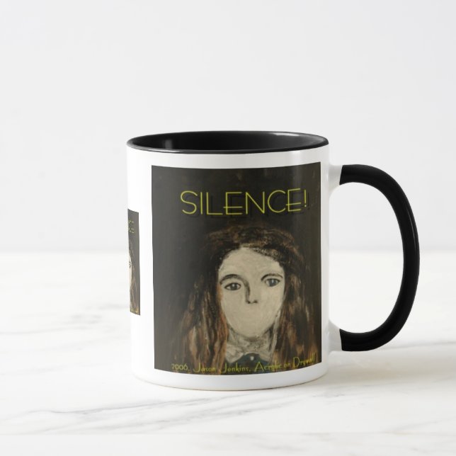 Schweigen! Tasse (Rechts)