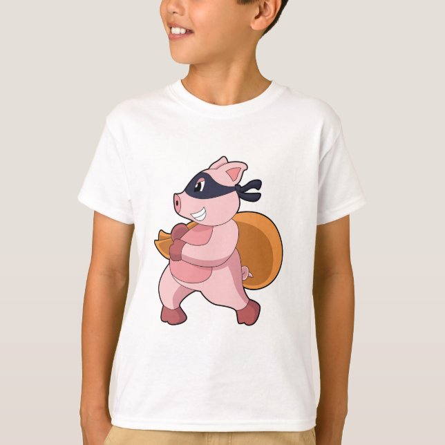 Schwein als Runner T-Shirt (Vorderseite)