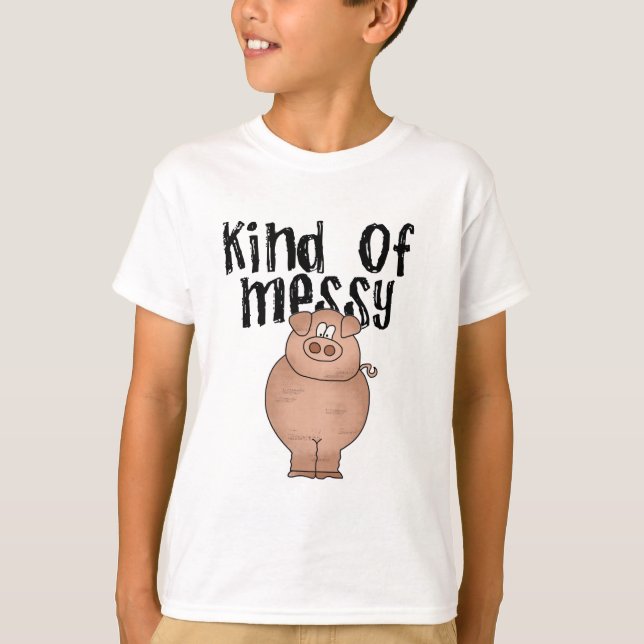 Schwein-Art der unordentlichen T-Shirts und der (Vorderseite)