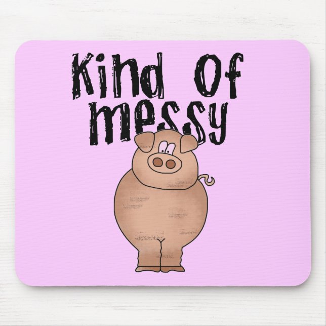 Schwein-Art der unordentlichen T-Shirts und der Mousepad (Vorne)