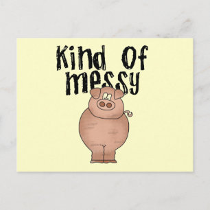 Schwein Art Verschmutzte TShirts und Geschenke Postkarte