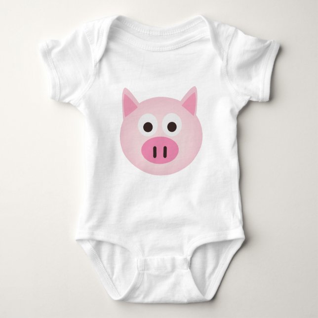 Schwein Baby Strampler (Vorderseite)