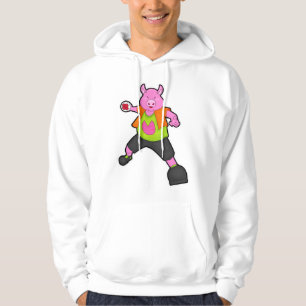 Schwein beim Handballspieler mit Handball Hoodie