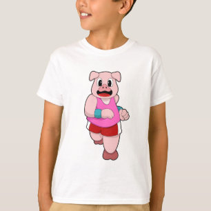 Schwein beim Laufen T-Shirt