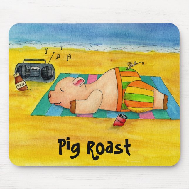 Schwein-Braten Mousepad (Vorne)