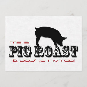 Schwein-Braten-Party Einladung