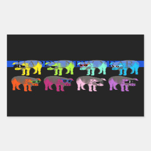 Schwein Chinesisches Neujahr 2019 Pop Rechteckige  Rechteckiger Aufkleber