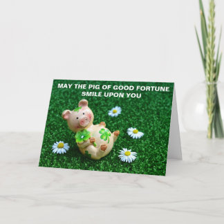 SCHWEIN DES GLÜCKS ST. PATRICK'S DAY KARTE
