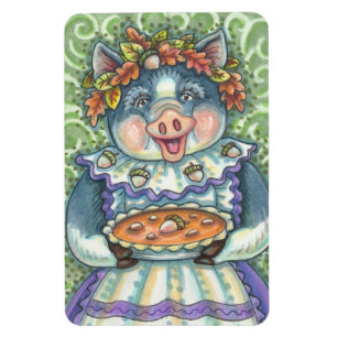 SCHWEIN & EICHELN PASTETE, THANKSGIVING MIT LIEBE  MAGNET
