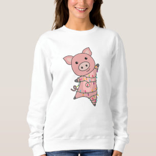 Schwein Frohe Weihnachtstiere Schweine Sweatshirt