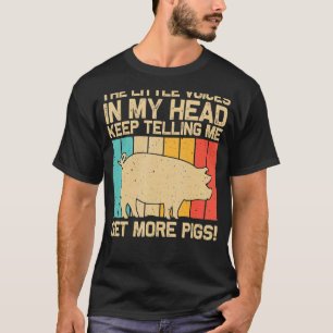 Schwein für Männer Bauer Schweine 2 T-Shirt