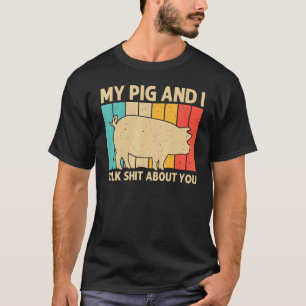 Schwein für Männer Bauer Schweine T-Shirt