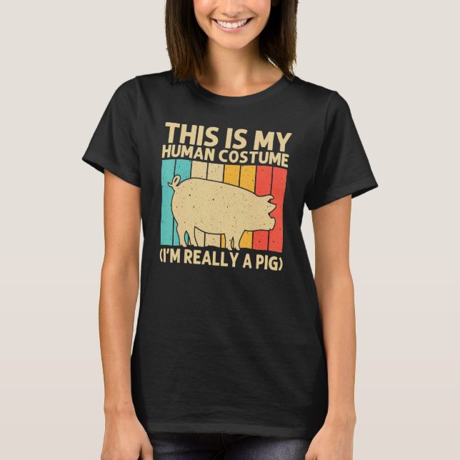 Schwein für Männer Bauer Schweine T-Shirt (Vorderseite)